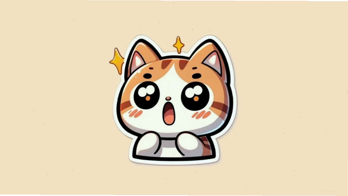 Avatar mèo chibi đang ngủ say sưa