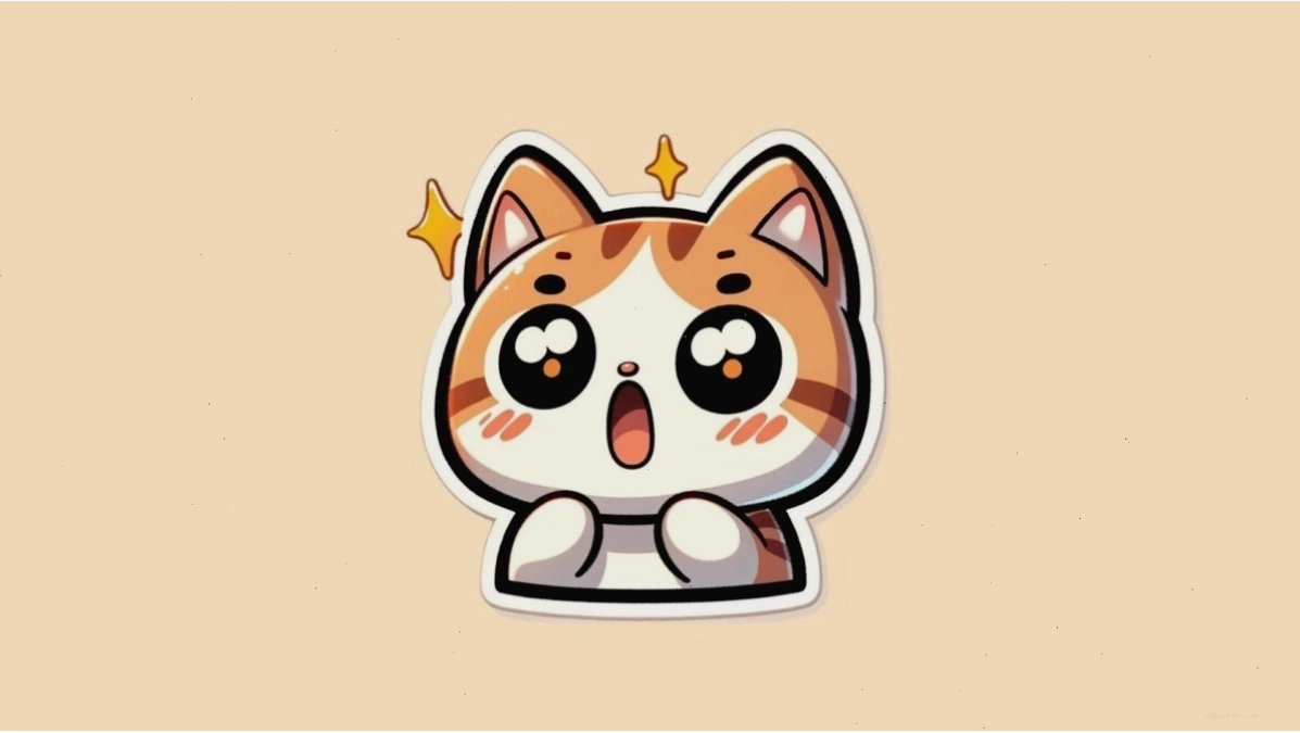 Avatar mèo chibi đang ngủ say sưa