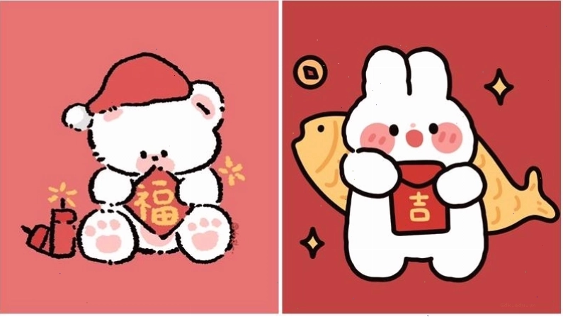 Bạn thân mùa Tết rộn ràng vui tươi với avatar đôi