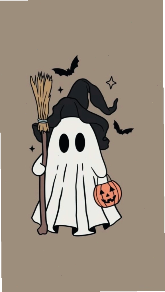 Bé ma vô tri hóa trang Halloween cầm bí ngô