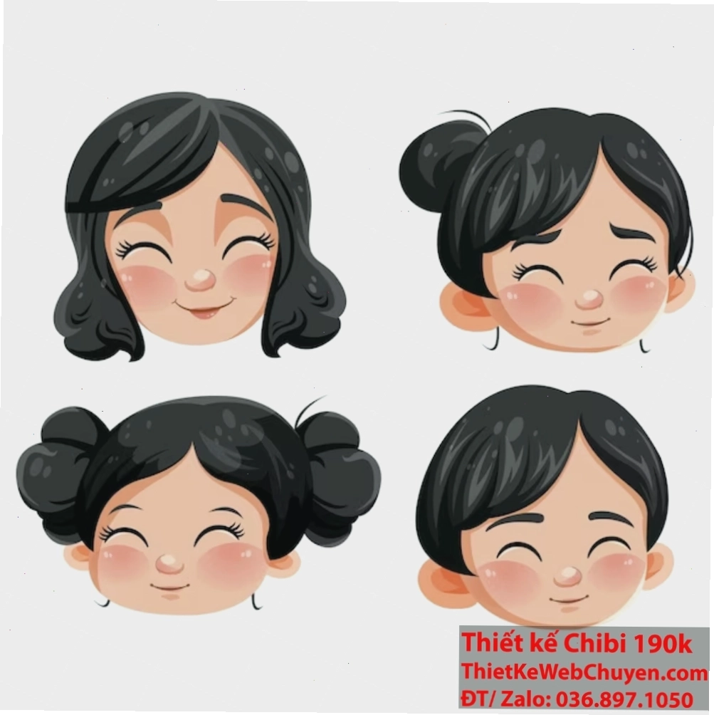 Bí quyết tạo kiểu tóc ngắn chibi đáng yêu và dễ thương