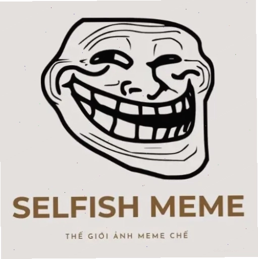 Biểu tượng Selfish Meme với nụ cười tinh nghịch