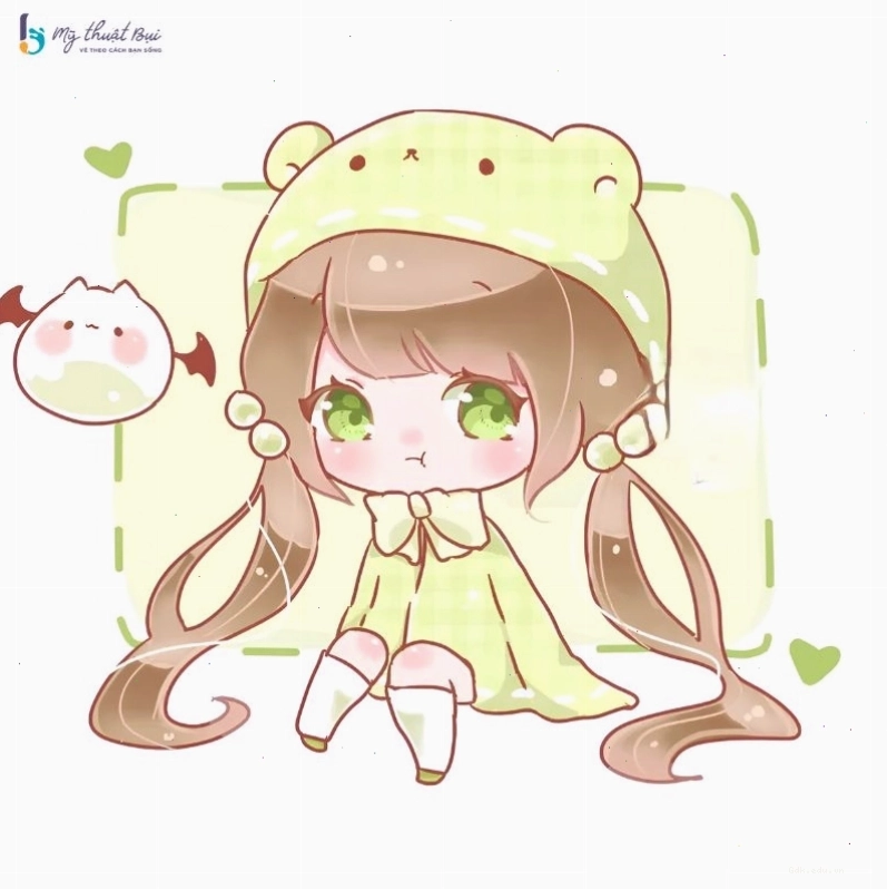 Bộ sưu tập ảnh chibi nữ cute với nhiều biểu cảm khác nhau