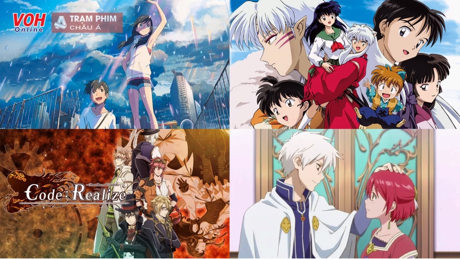 Các bộ anime tình cảm có kết thúc có hậu