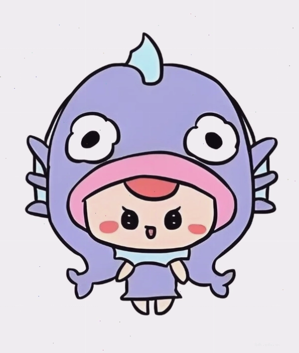 Các bước vẽ cung Song Ngư Chibi chi tiết