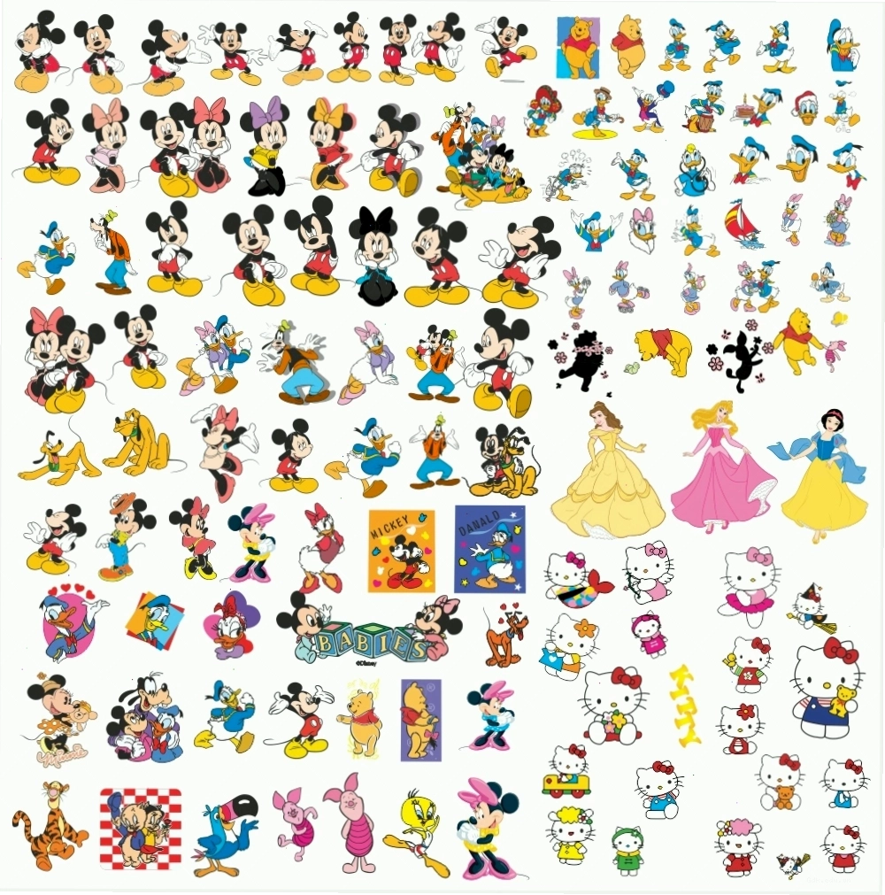 Các nhân vật hoạt hình làm nền cho ảnh chibi sinh nhật bé trai