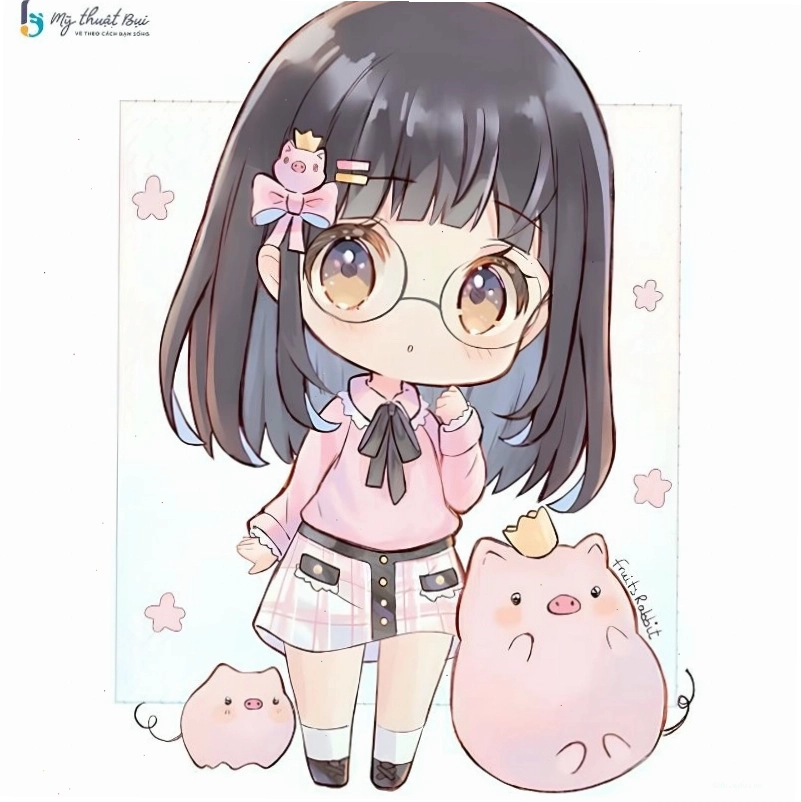 Cách vẽ anime chibi cute đơn giản cho nhân vật nữ