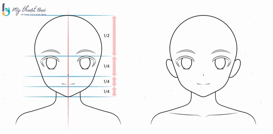Cách vẽ mắt và lồng mày cho nhân vật anime