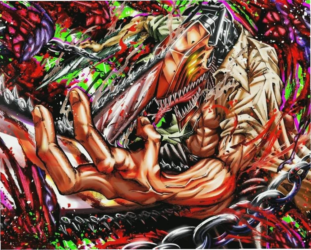Cảnh chiến đấu hoành tráng của Denji trong Chainsaw Man