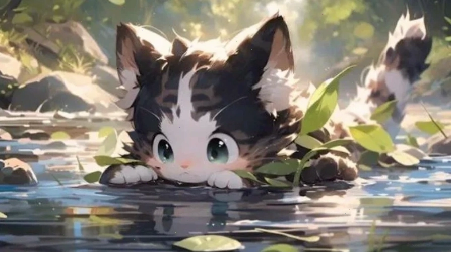 Cảnh vật trong anime với gam màu tươi sáng