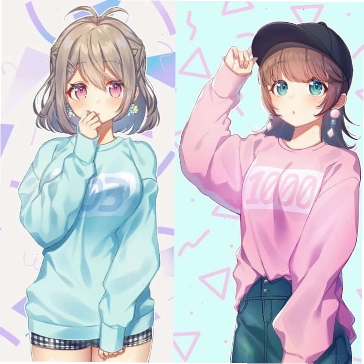 Cặp đôi anime nam nữ lãng mạn dưới ánh sao