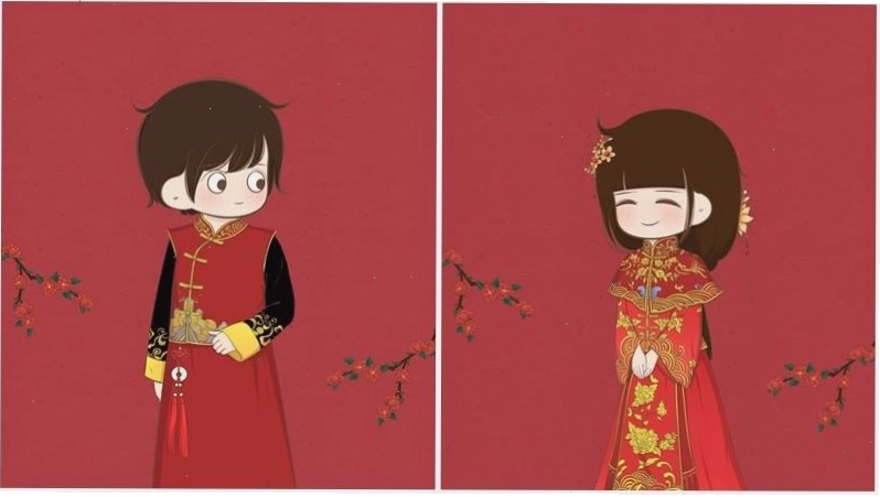Cặp đôi vàng đón xuân tình yêu nồng cháy
