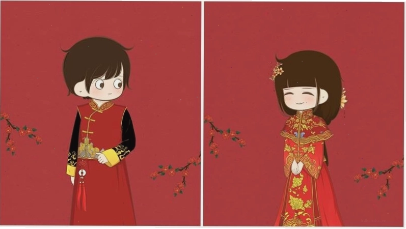 Cặp đôi vàng đón xuân với avatar tết tình yêu thêm nồng cháy
