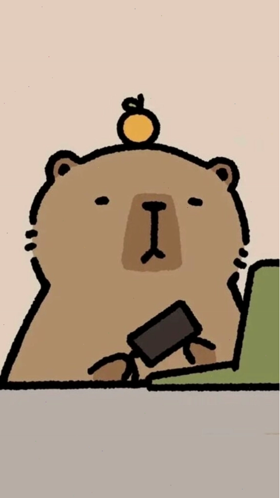 Capybara chibi nhỏ nhắn