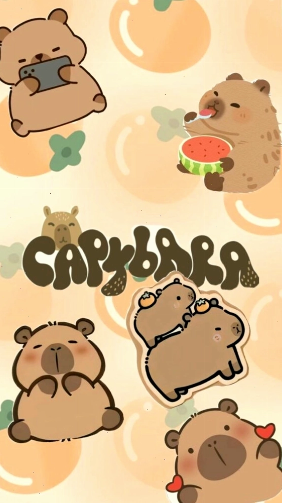 Capybara lạc giữa vườn cam với biểu cảm đáng yêu