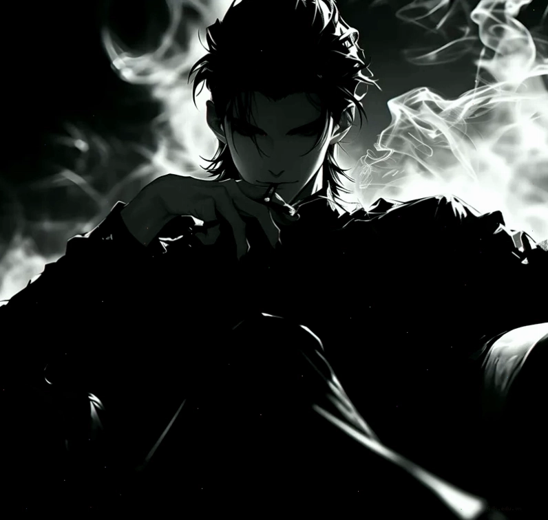 Chàng trai anime với phong thái lạnh lùng và mái tóc bạch kim