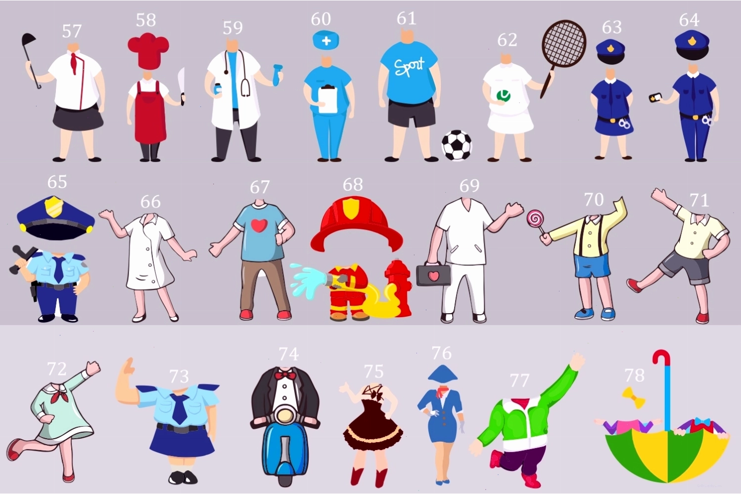 Chibi em bé trai với trang phục dễ thương