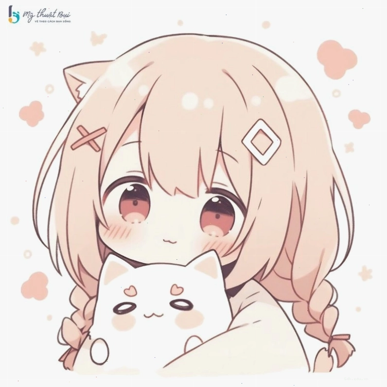 Chibi nữ mạnh mẽ với phong thái tự tin