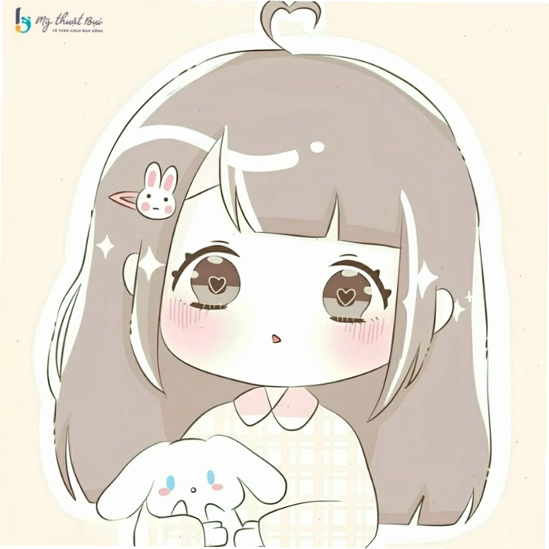 Cô gái chibi đang đọc sách