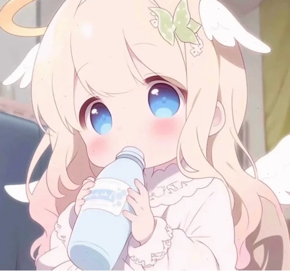 Cô gái chibi dễ thương với trang phục màu pastel