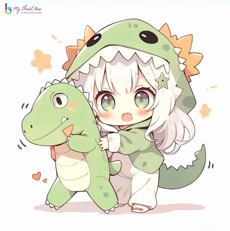 Cô gái chibi với nụ cười tỏa nắng