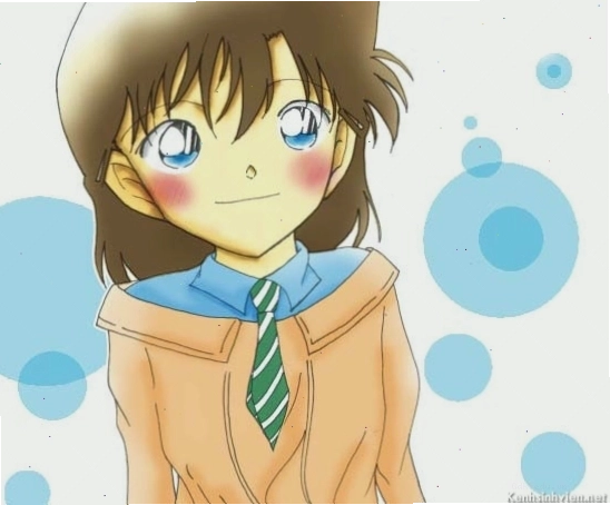 Conan Chibi cùng với Ran Mouri phiên bản Chibi
