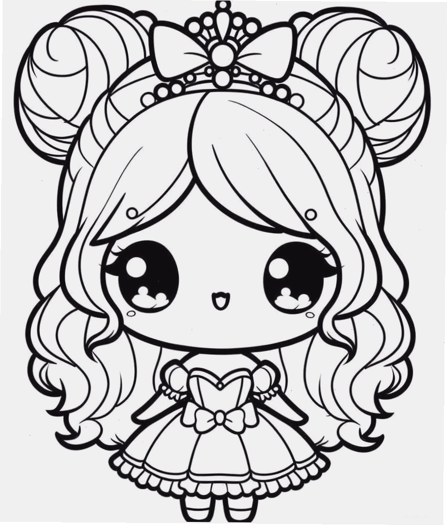 Công chúa chibi dễ thương và cute