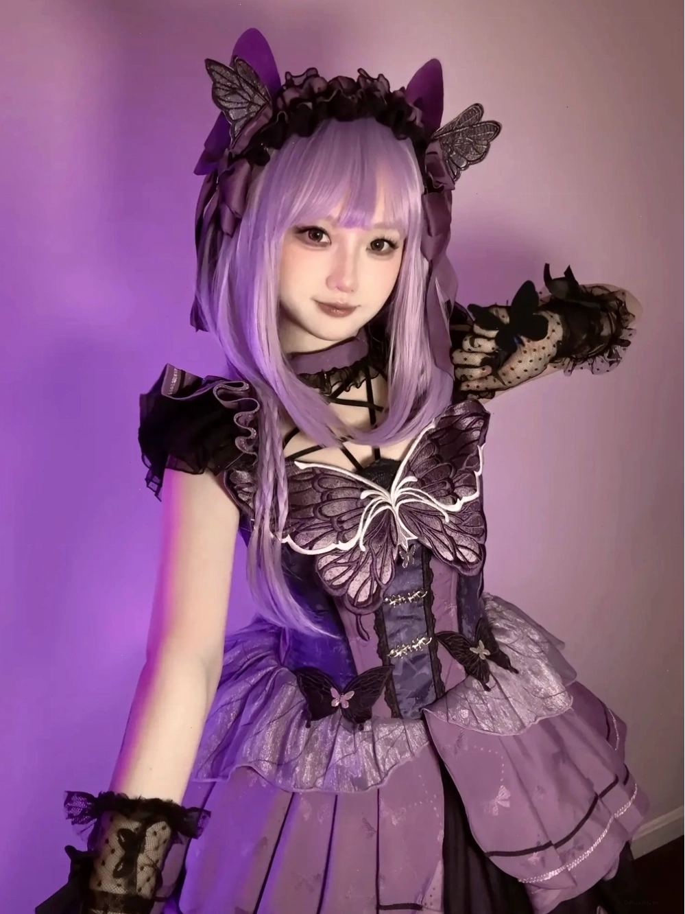 Cosplay anime nữ với tone màu pastel nhẹ nhàng