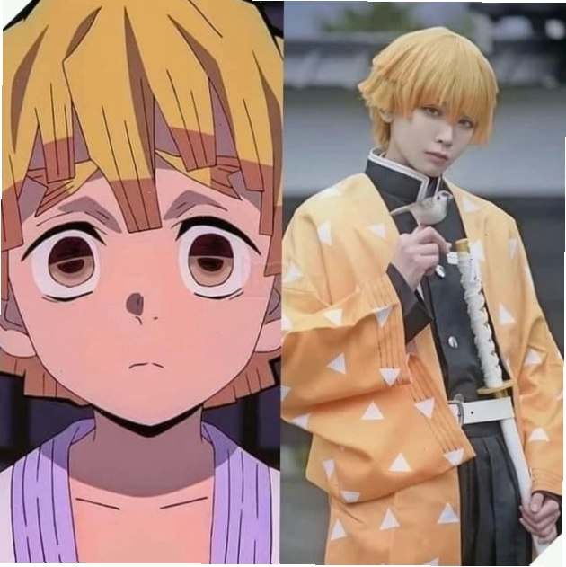Cosplay Zenitsu Agatsuma trong Kimetsu no Yaiba