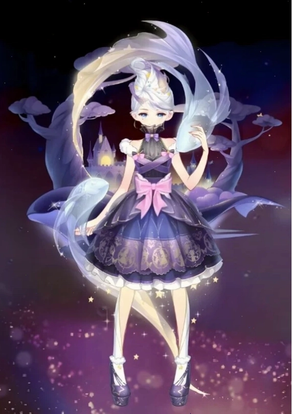 Cung Song Ngư nữ Chibi trong trang phục đẹp mắt