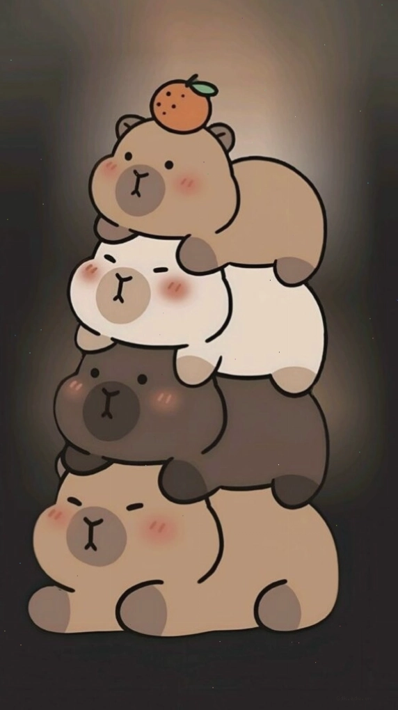 Đàn Capybara nằm chồng chất lên nhau trong bóng tối ấm áp
