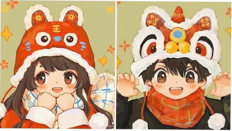 Đôi ta đón Tết, đáng yêu ngất trời với avatar cặp đôi