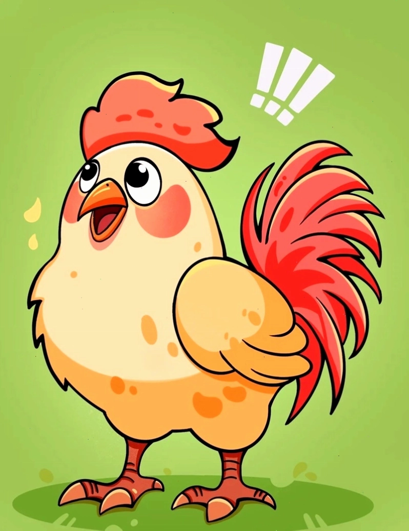 Gà chibi 11 đang đọc sách
