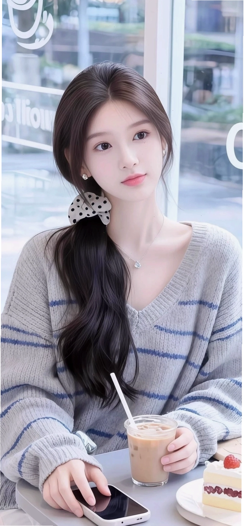 Gái đẹp Trung Quốc cute với mái tóc dài quyến rũ