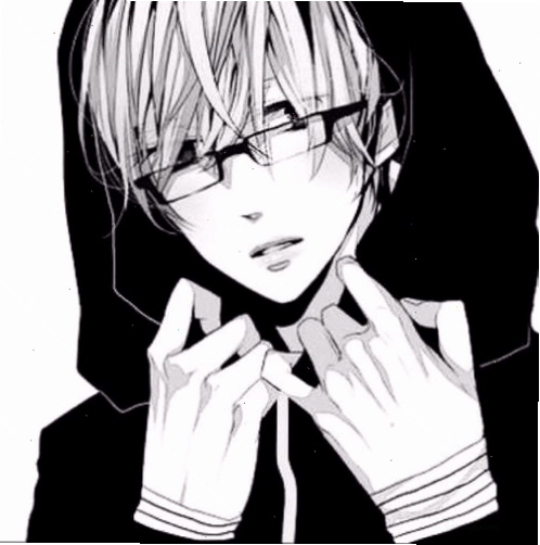 Hình ảnh Anime boy đen trắng lạnh lùng, toát lên vẻ đẹp bí ẩn