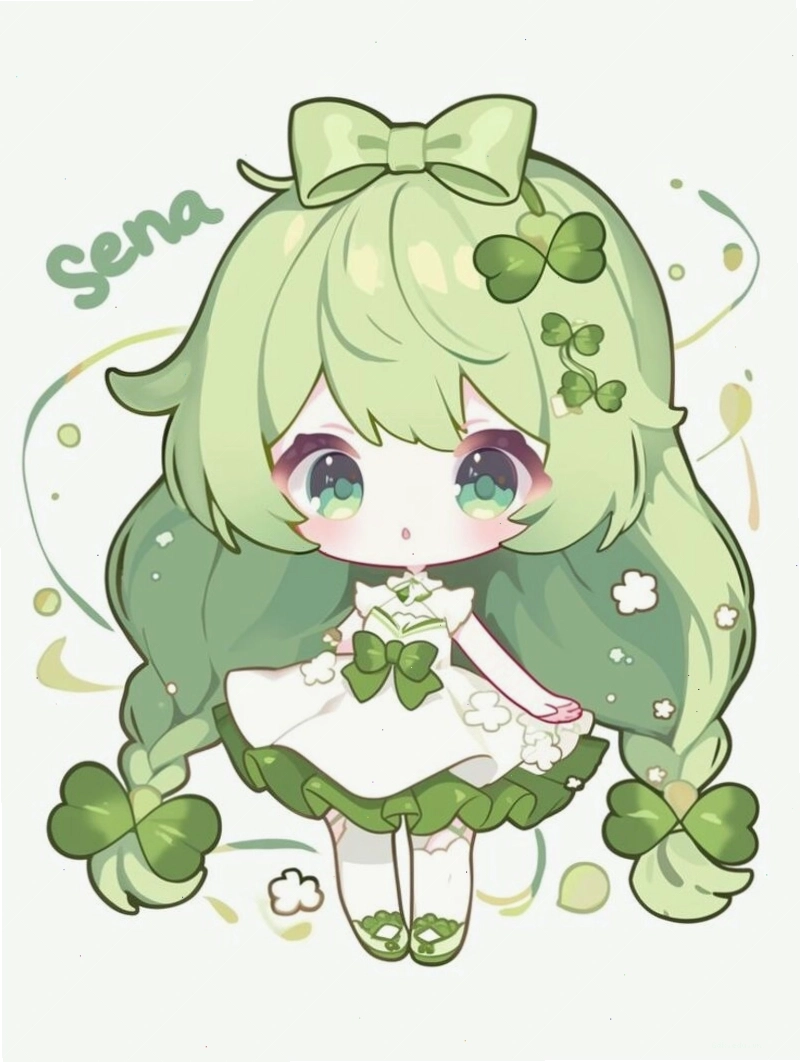 Hình ảnh anime chibi với trang phục ma thuật