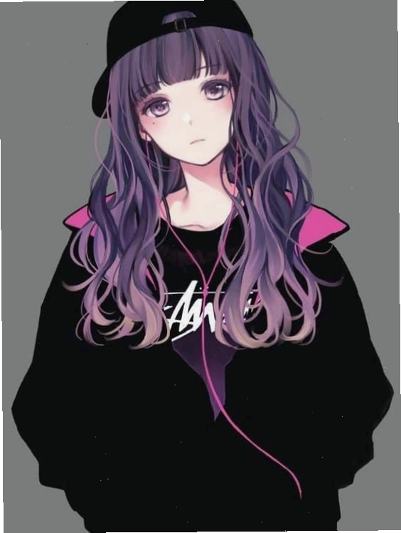 Hình ảnh anime nữ ngầu với phong thái mạnh mẽ và chất