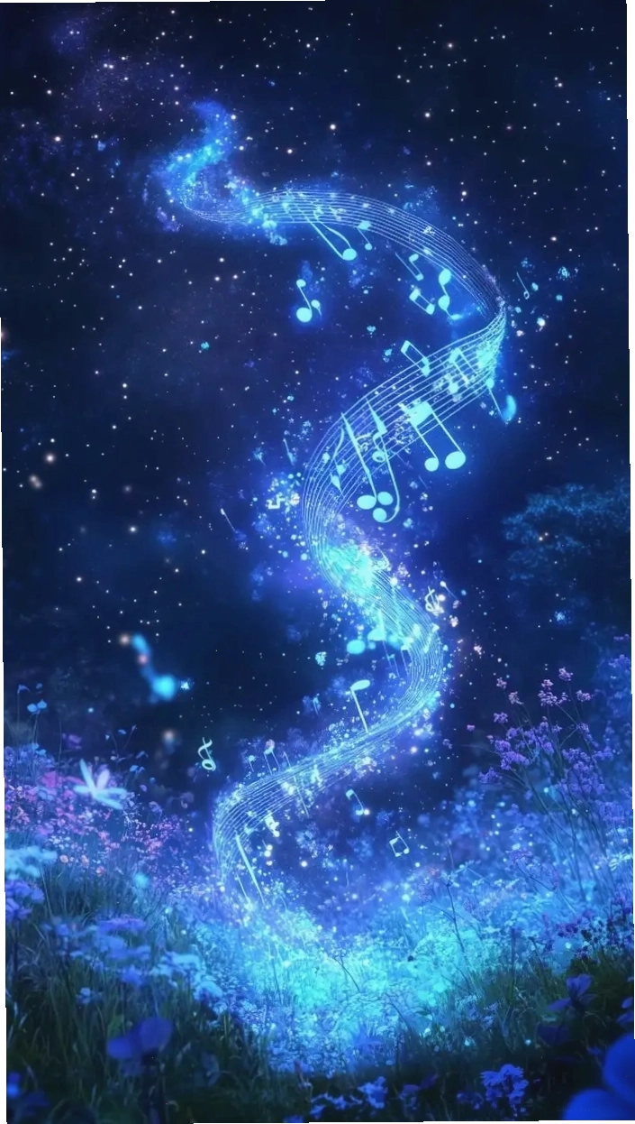 Hình ảnh anime nữ xanh dương 3D nghệ thuật