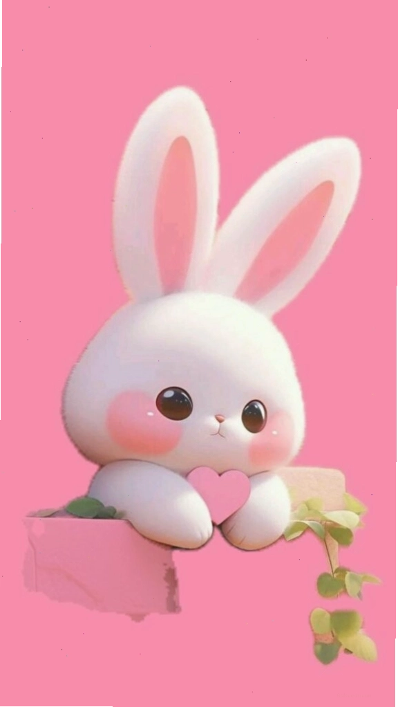 Hình ảnh avatar chibi nữ màu hồng cực kỳ dễ thương và ngộ nghĩnh