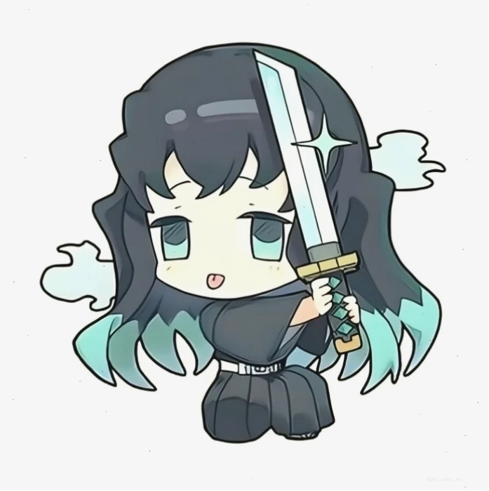 Hình ảnh chế hài hước của các nhân vật Thanh Gươm Diệt Quỷ phiên bản chibi