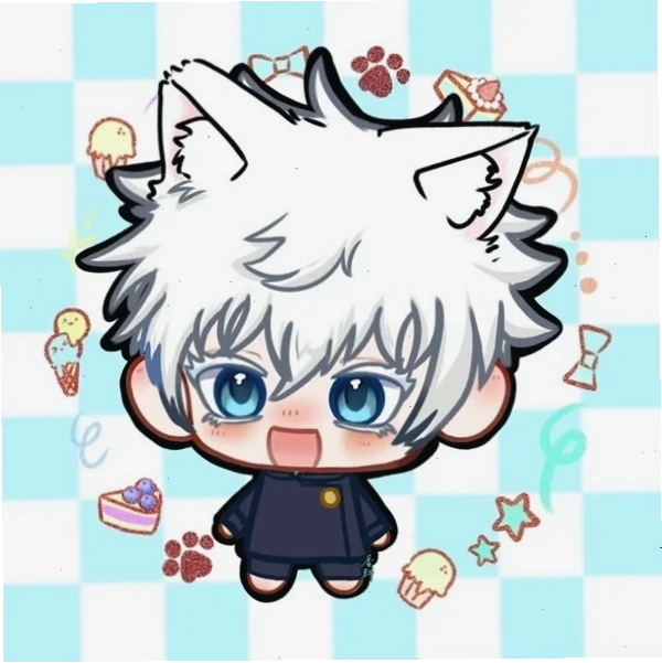 Hình ảnh Gojo Satoru chibi đang thể hiện sức mạnh