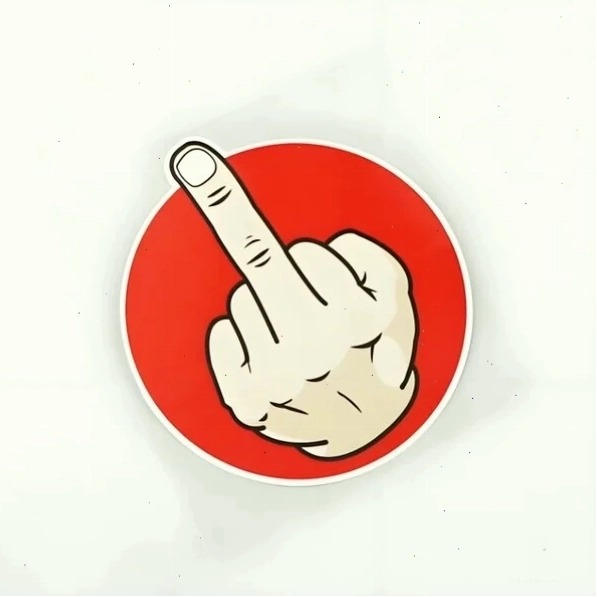 Hình ảnh meme giơ ngón giữa