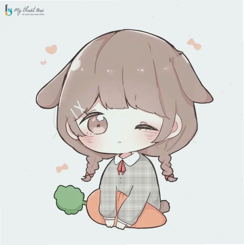 Hình ảnh minh họa các bước vẽ chibi đơn giản