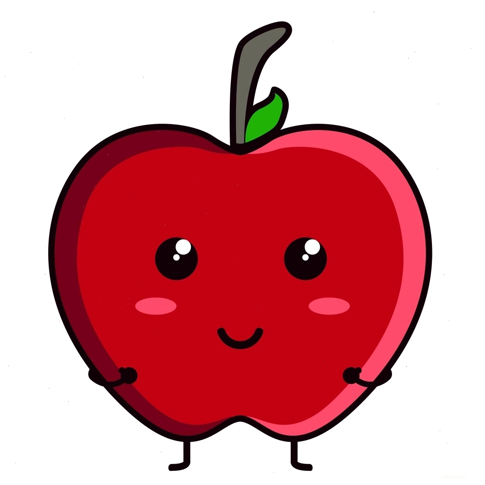 Hình ảnh quả táo đỏ cute