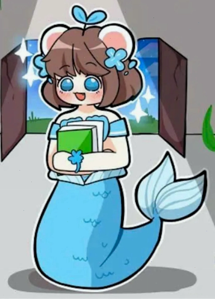 Hình ảnh Simmy anime chibi với trang phục ấn tượng