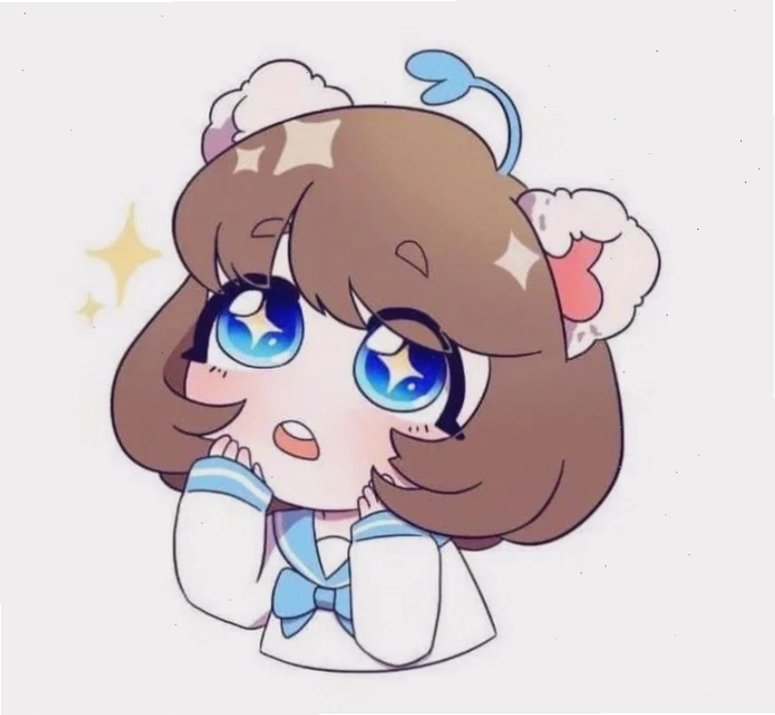 Hình ảnh Simmy chibi thể hiện sự dịu dàng, nữ tính