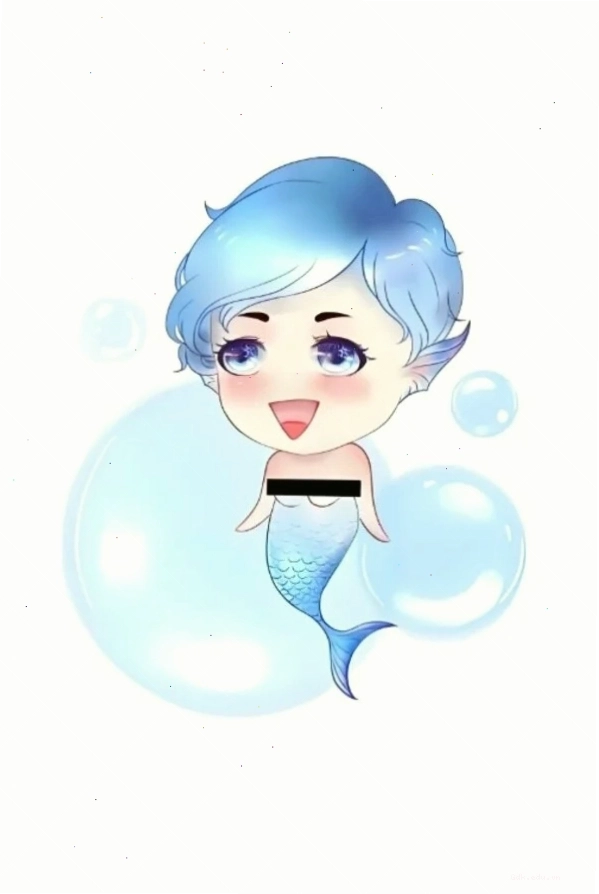 Hình ảnh Song Ngư Chibi dễ thương trong trang phục thủy thủ