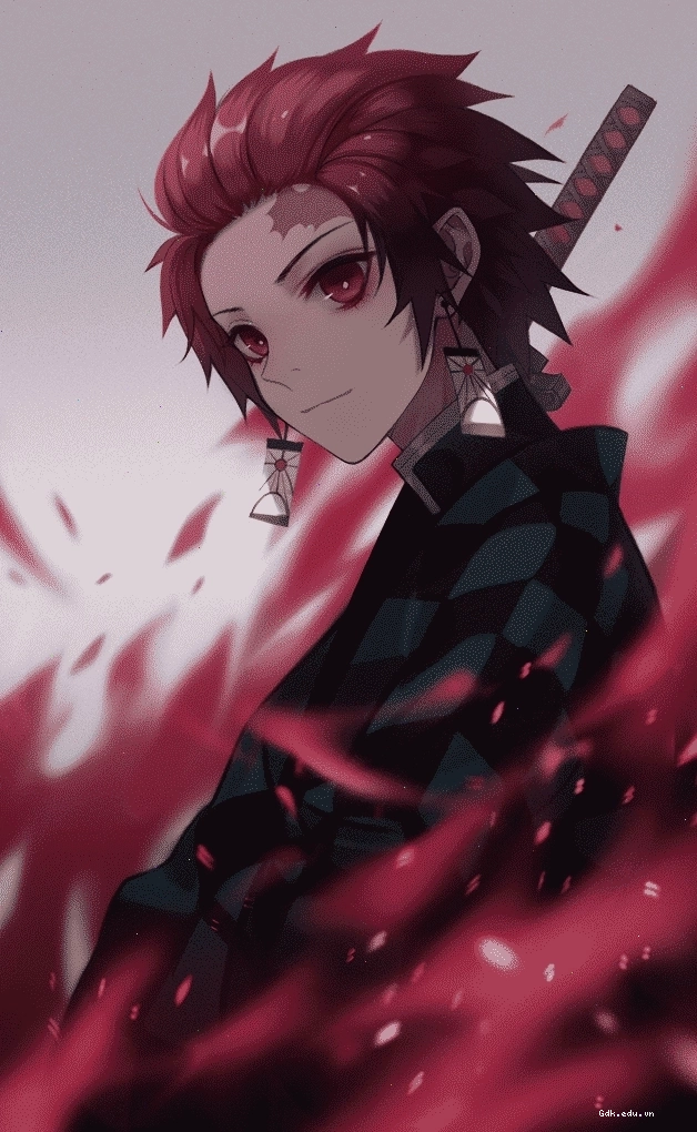 Hình Anime Tanjiro ngầu độc đáo với hiệu ứng đặc biệt
