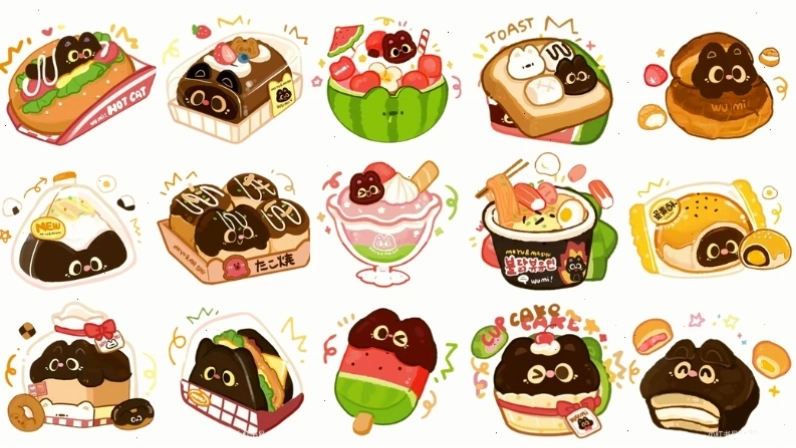 Hình đồ ăn chibi là xu hướng nghệ thuật đặc trưng của Nhật Bản