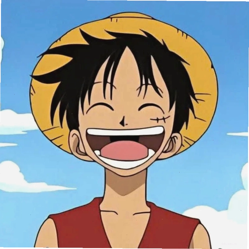 Hình Luffy chibi nhỏ nhắn, đáng yêu